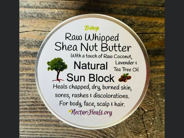 Whipped Raw Ivory Shea Nut Cream - with Lavender & Tea Tree oil or non scented, 2 oz.