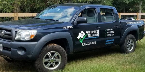 Waller County, Texas Proper Pest Solutions Pest Control Truck