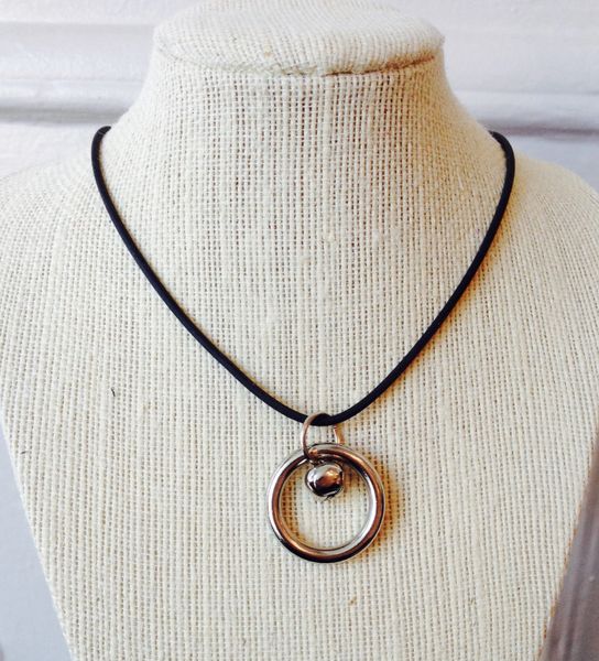 Kitty Bell O-Ring Necklace | Lucky Stars Leather