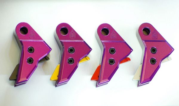 Serpico TANTO Gen 3-4 Aluminum Flat Faced Trigger Shoe Poison Purple fits Glock