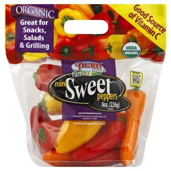 Organic Peppers Mini Sweet