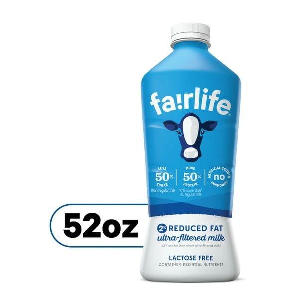 fairlife 2% Reduced Fat Ultra Filtered Milk, Lactose Free