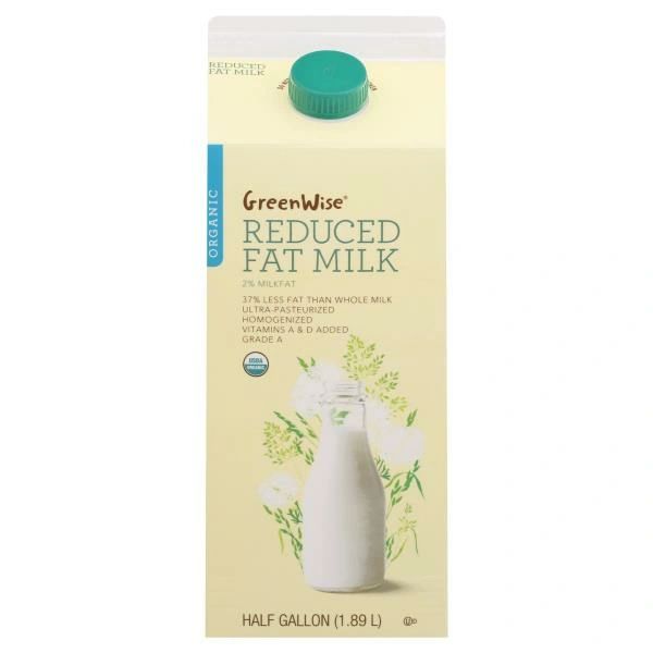 GreenWise Organic Reduced Fat 2% Milk