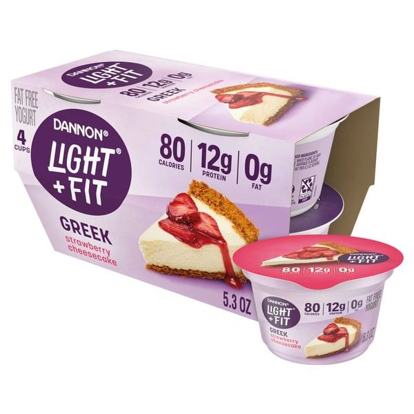 Dannon Light + Fit Strawberry Cheesecake Greek Nonfat Yogurt Cups