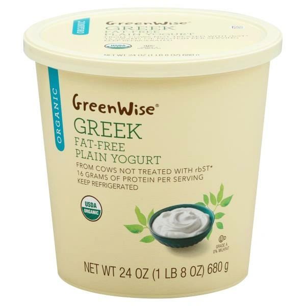 GreenWise Greek Fat-Free Plain Yogurt