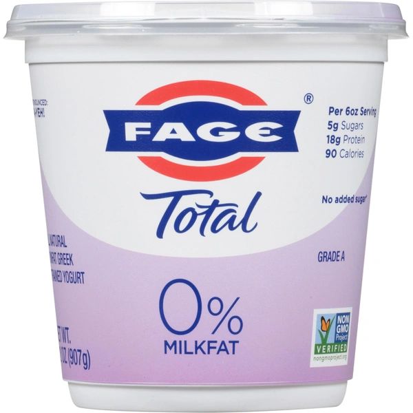 FAGE Yogurt, Greek, Nonfat, Strained