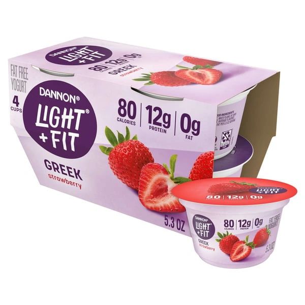 Dannon Light + Fit Greek Blended Strawberry Nonfat Yogurt
