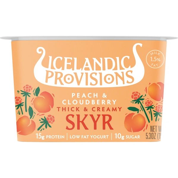 Icelandic Provisions Peach Cloudberry Skyr
