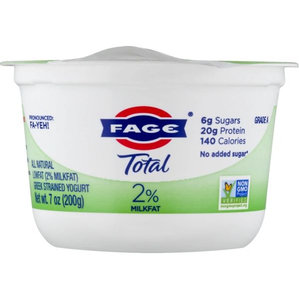 FAGE Total 2% Milkfat All Natural Lowfat Greek Strained Yogurt
