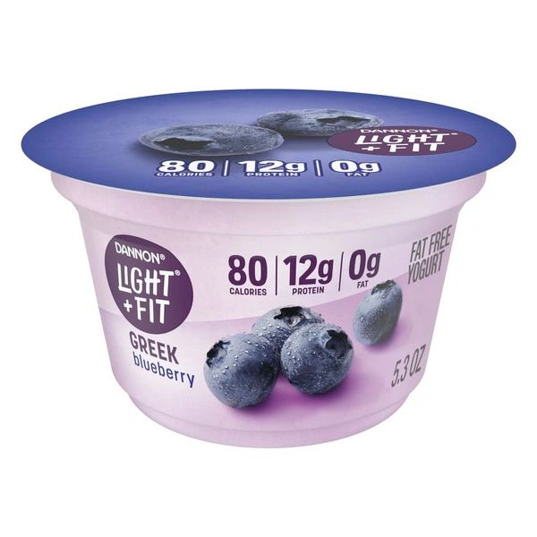 Dannon Light + Fit Blueberry Greek Nonfat Yogurt Cup