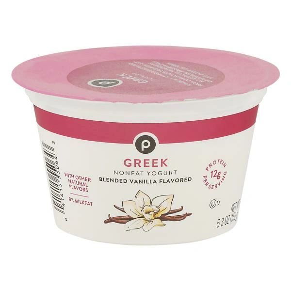 Publix Yogurt, Authentic Greek, Lowfat, Blended Vanilla Flavored
