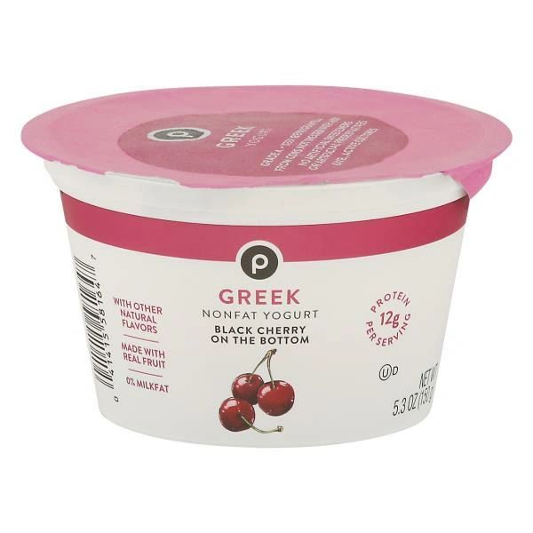 Publix Yogurt, Authentic Greek, Lowfat, Blended Black Cherry