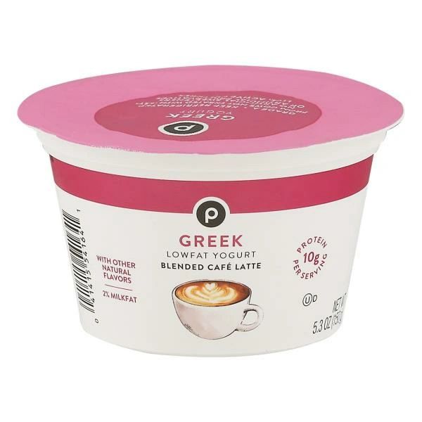Publix Yogurt, Authentic Greek, Lowfat, Blended Cafe Latte