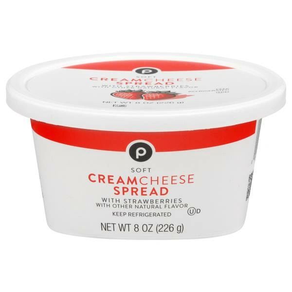Publix Cream Cheese Spread, with Strawberries, Soft