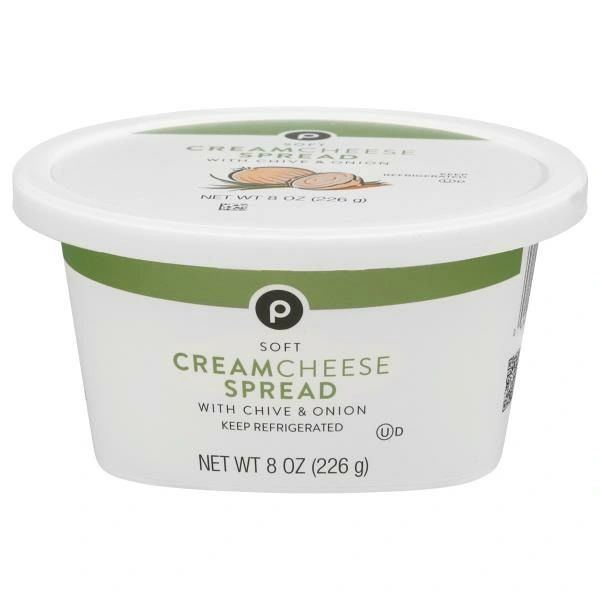 Publix Cream Cheese Spread, with Chive & Onion, Soft