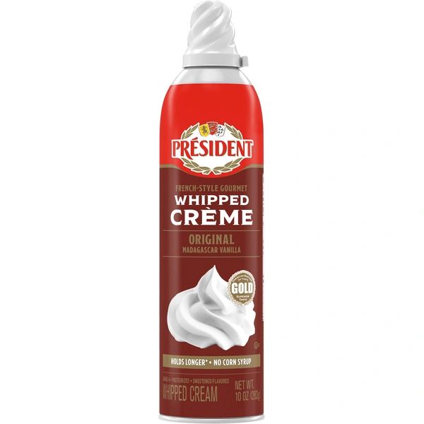 Président Whipped Cream, Original Madagascar Vanilla, French-Style Gourmet