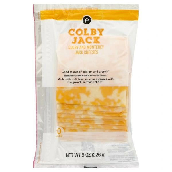 Publix Cheese Slices, Colby Jack