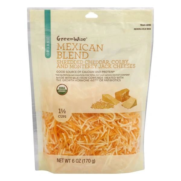 GreenWise Shredded Organic Mexican Cheese
