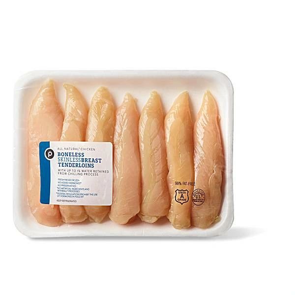 Publix Chicken Tenderloins, 99% Fat Free, USDA Grade A, Vegetable Fed (sold by the pound)