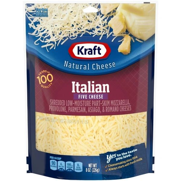 Kraft Italian Five Cheese Blend Shredded Cheese