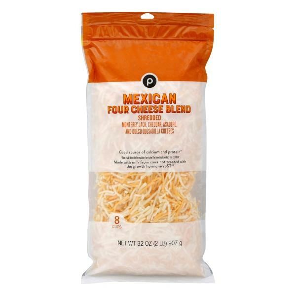 Publix Cheese Blend, Mexican Four Cheese, Shredded