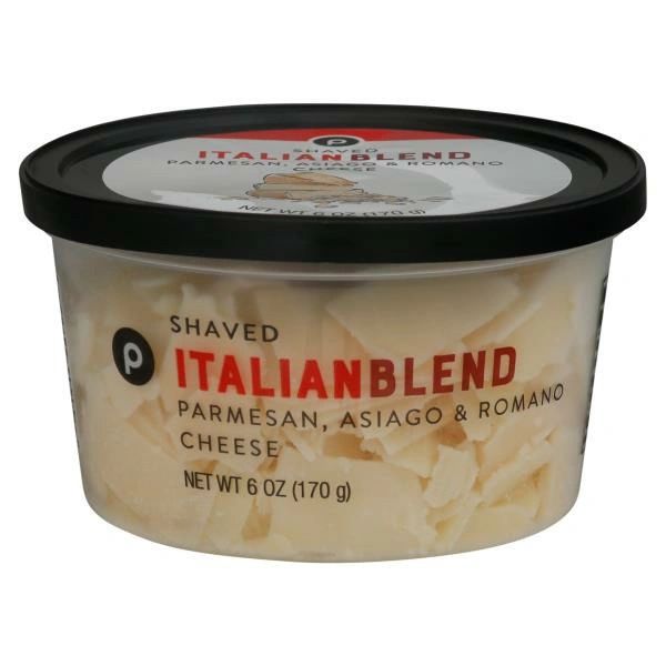 Publix Italian Blend Parmesan, Asiago, Romano, Shaved Cheese