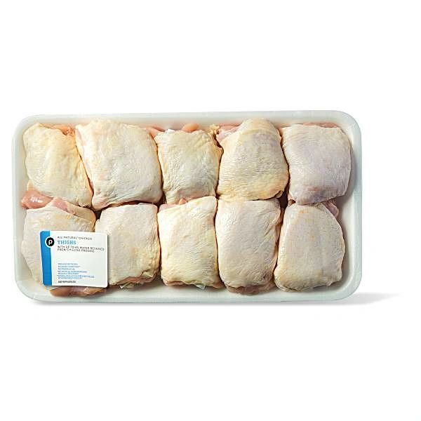 Publix Chicken Thighs (4 lb or more pkg), USDA Grade A, Vegetable Fed (sold by the pound)