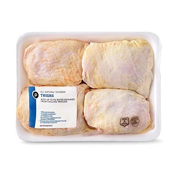 Publix Chicken Thighs, USDA Grade A, Vegetable Fed (sold by the pound)