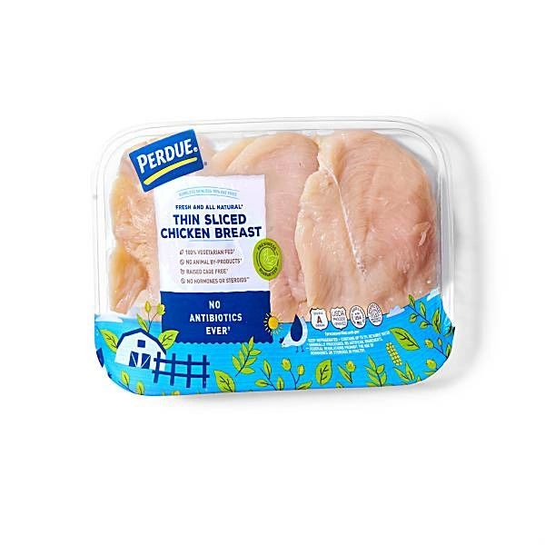 Perdue Thin Sliced Boneless Skinless Chicken Breasts (sold by the pound)