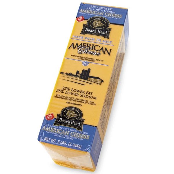 Boar’s Head American Cheese, Yellow, 33% Lower Fat/36% Lower Sodium