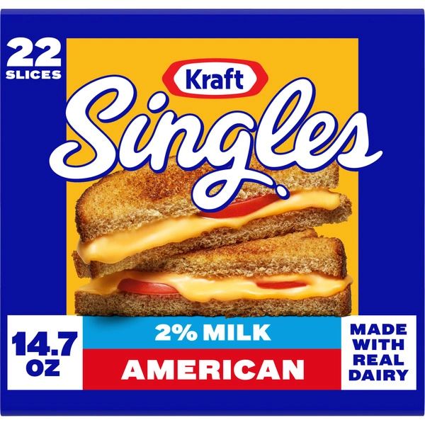 Kraft American Cheese Slices with 2% Milk