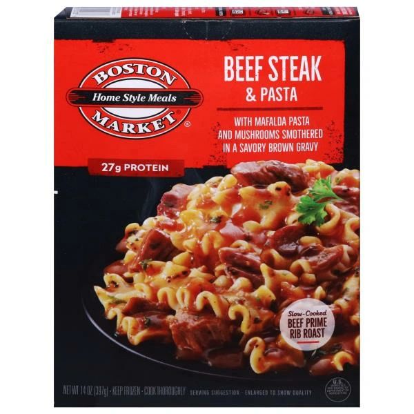 Boston Market Home Style Meals Beef Steak & Pasta