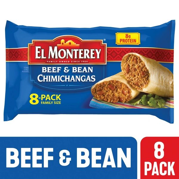 El Monterey Beef & Bean Chimichangas