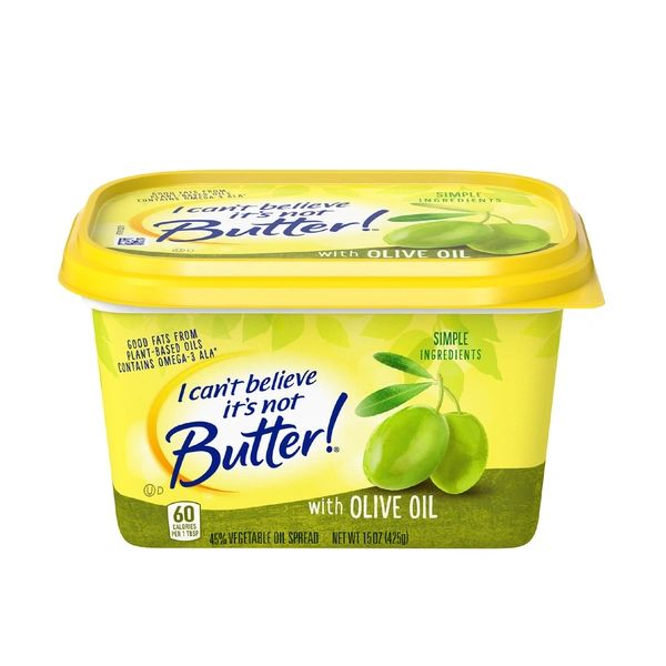I Can’t Believe It’s Not Butter Vegetable Oil Spread, with Olive Oil, 45%