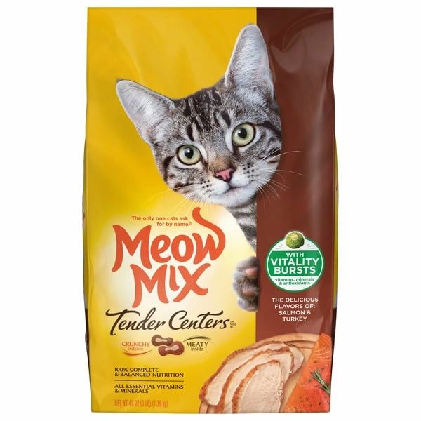 Meow Mix Salmon & Turkey With Vitality Bursts Cat Food