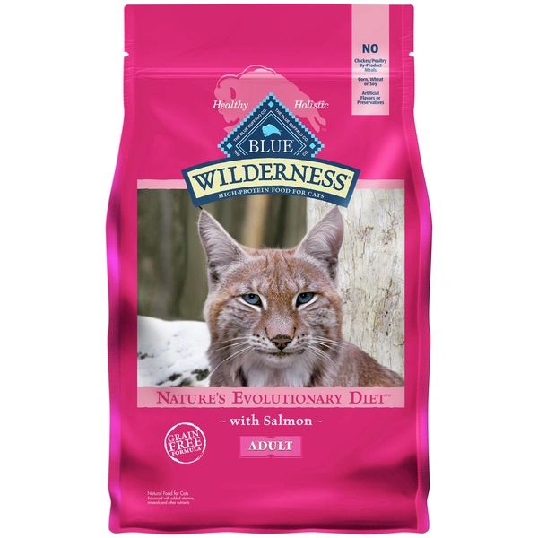 Blue Buffalo Wilderness High Protein, Natural Adult Dry Cat Food, Salmon