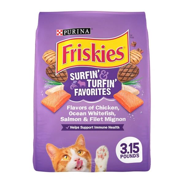 Purina Friskies Dry Cat Food, Surfin’ & Turfin’ Favorites