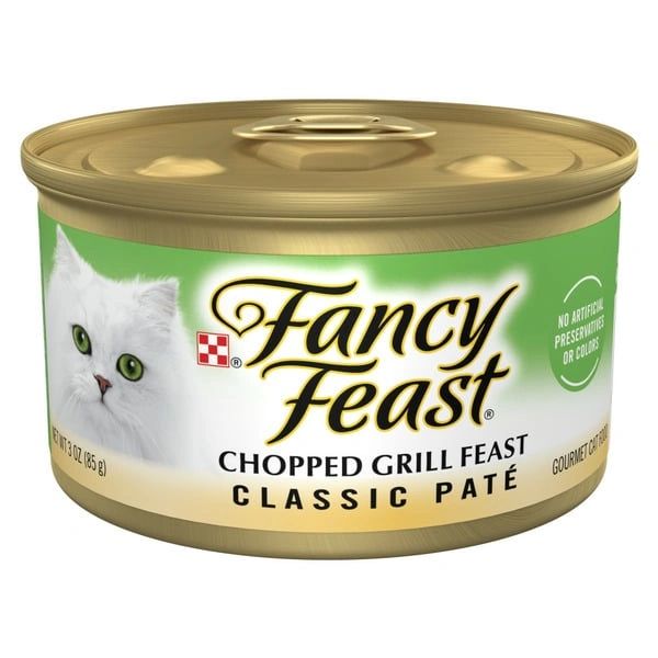 Purina Fancy Feast Chopped Grill Feast Classic Wet Cat Food Pate
