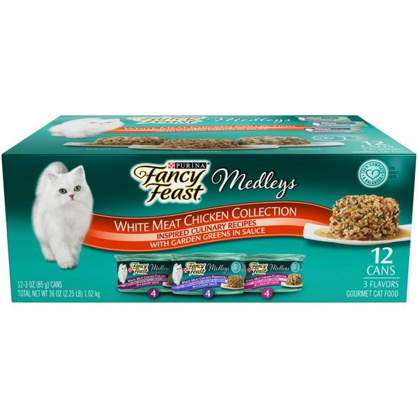 Purina Fancy Feast Wet Cat Food , Medleys White Meat Chicken in Sauce Collection