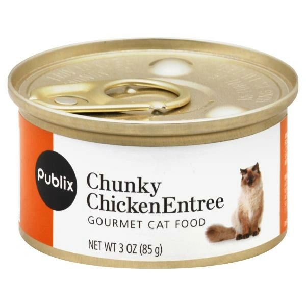 Publix Cat Food, Gourmet, Chunky Chicken Entree