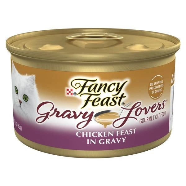Purina Fancy Feast Gravy Lovers Chicken Feast in Gravy Gourmet Cat Food in Wet Cat Food Gravy