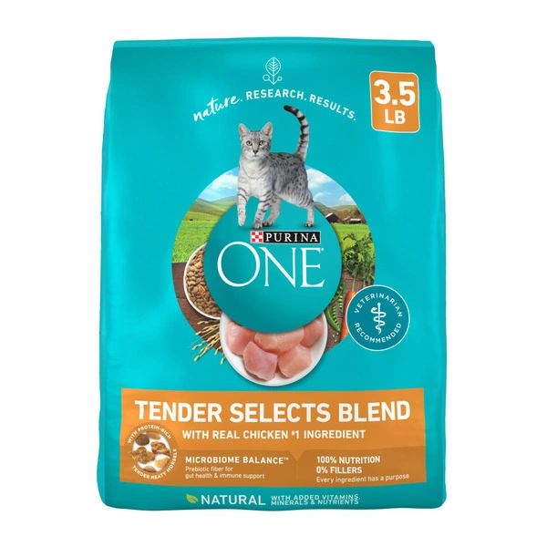 Purina ONE Natural Dry Cat Food, Tender Selects Blend With Real Chicken