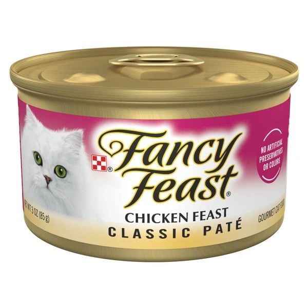 Purina Fancy Feast Chicken Feast Classic Grain Free Wet Cat Food Pate