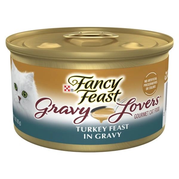 Purina Fancy Feast Gravy Lovers Turkey Feast Gourmet Cat Food in Wet Cat Food Gravy