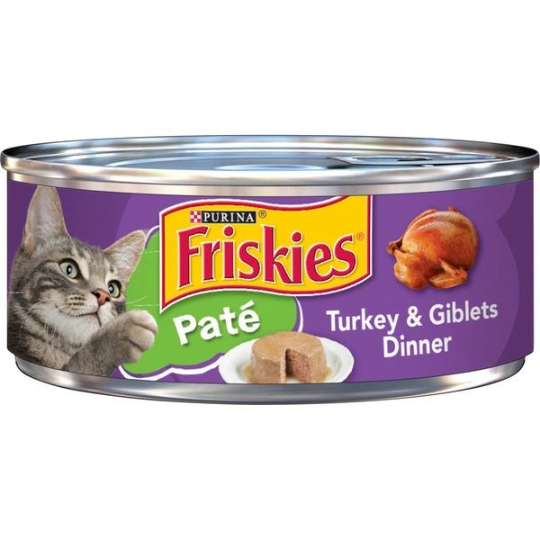 Purina Friskies Pate Wet Cat Food, Turkey & Giblets Dinner
