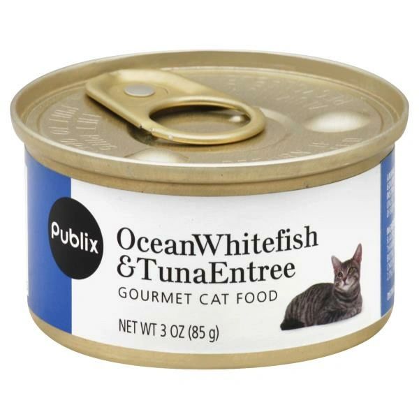 Publix Cat Food, Gourmet, Ocean Whitefish & Tuna Entree