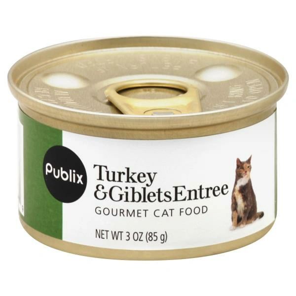 Publix Cat Food, Gourmet, Turkey & Giblets Entree