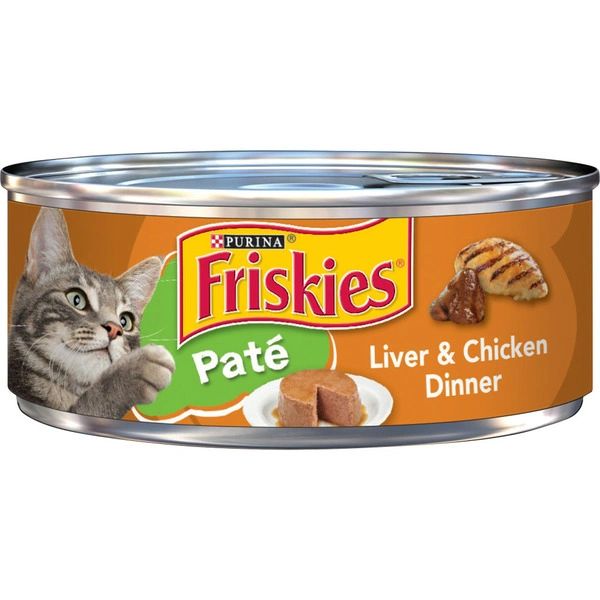 Purina Friskies Pate Wet Cat Food, Liver & Chicken Dinner