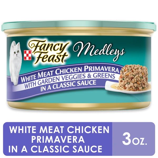 Purina Fancy Feast Gravy Wet Cat Food, Medleys White Meat Chicken Primavera
