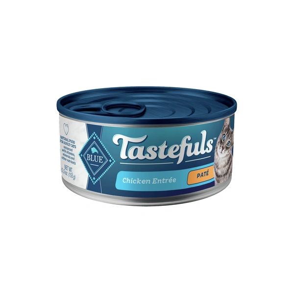 Blue Buffalo Tastefuls Natural Pate Wet Cat Food, Chicken Entrée
